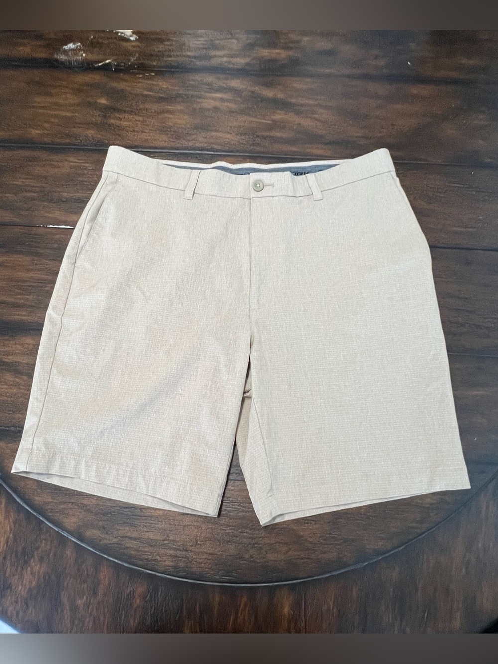 Roundtree & Yorke Performance Shorts Golf Active 8.5” Inseam Beige Size 36